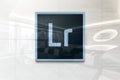 Lightroom cc on iphone realistic texture Royalty Free Stock Photo