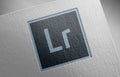 Lightroom-cc_1 on paper texture Royalty Free Stock Photo