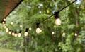 Lights in the back yard Royalty Free Stock Photo