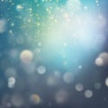 Lights on blue background bokeh effect. EPS 10 vector Royalty Free Stock Photo