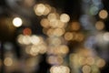 Lights blurred bokeh background from chrystal chandelier Royalty Free Stock Photo