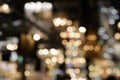 Lights blurred bokeh background from chrystal chandelier Royalty Free Stock Photo