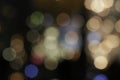 Lights blurred bokeh background from chrystal chandelier Royalty Free Stock Photo