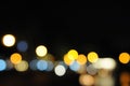 Lights blurred bokeh background from night party for your design Royalty Free Stock Photo