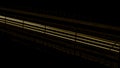 Lights of cars with night. abstraction of light trails