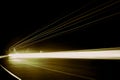 Lights of cars with night. abstraction of light trails Royalty Free Stock Photo