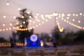 Lights decoration outdoor Festival Background Royalty Free Stock Photo