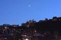 Montenegro, Budva - June, 26, 2017:Lights Evening city Budva in Montenegro