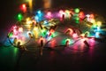 Lights Garland Colorful Background Royalty Free Stock Photo