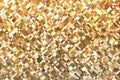 Lights gold square pixel mosaic background Royalty Free Stock Photo