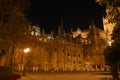 The lights of the gothic cathedral of Seville Royalty Free Stock Photo