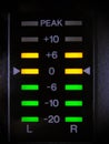 Indicator Lights In Audio Mixer