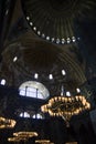 Lights in the Hagia Sophi in Istanbul Royalty Free Stock Photo