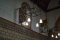 The lights and lamps at church in dover castle Royalty Free Stock Photo