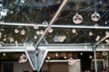 Lights and lanterns in the wedding. Bokeh Royalty Free Stock Photo