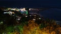 Sea view at night. Netanya, Israel.