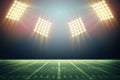 Lights at night and stadium Royalty Free Stock Photo