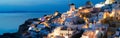 Oia village at night, Santorini Royalty Free Stock Photo