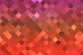 Lights red square pixel mosaic background Royalty Free Stock Photo