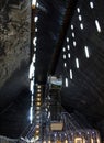 Lights in salt mine Royalty Free Stock Photo