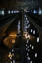 Lights in salt mine