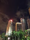 The lights says the building still awake. Kuala Lumpur