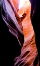 Lights and shadows in Upper Antelope Slot Canyon, Arizona Royalty Free Stock Photo