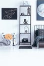 Astronomic child`s bedroom interior Royalty Free Stock Photo