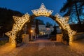 The lights tell a tale - Light exposure in Marianske Lazne (Marienbad) Royalty Free Stock Photo