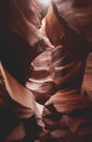 Sandstone inside Upper Antelope Canyon, Arizona Royalty Free Stock Photo