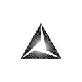 Lights triangle logo Royalty Free Stock Photo