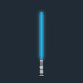 Lightsaber. Futuristic laser weapon sci-fi light saber