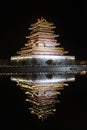 Lightshows and the temple reflections