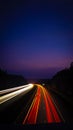 Lighttrails from cars Royalty Free Stock Photo