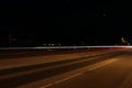 Lighttrails of cars Royalty Free Stock Photo