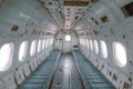 Lightweight aircraft interior being precisely machined for aerospace applications Royalty Free Stock Photo