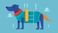 A lightweight and breathable mesh coat with both heating and cooling capabilities for pets who need temperature Royalty Free Stock Photo