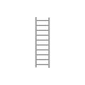 Lightweight manual ladder for firefighting, gardening, farm work and other technical tasks. Grey vector illustration. Royalty Free Stock Photo
