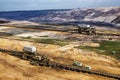 Lignite (brown coal) strip mining at Garzweiler, Germany Royalty Free Stock Photo