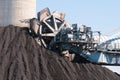 Lignite mass digger machine Royalty Free Stock Photo