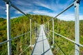 Lignon canyon himalayan bridge, France