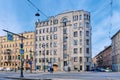 Ligovsky Avenue, a view of the former profitable house of A.L. Sagalov, built in the Modern style in 1913-1914