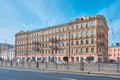 Ligovsky Prospekt, view of the G.F. and P.G. Gulins profitable house, built in the Eclecticism style in 1881-1882, landmark