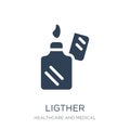 ligther icon in trendy design style. ligther icon isolated on white background. ligther vector icon simple and modern flat symbol