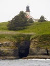 Ligthhouse, Tatoosh Island, Cape Flattery, Olympic National Park, Washington State, United States Royalty Free Stock Photo