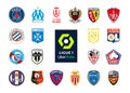 Ligue 1 Season 2022-23.France, Saint-Germain, Marseille, Nice, Clermont, Lens, Angers, Strasbourg Alsace, Lyonnais, Lorient,