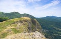 Liguria mountain range, Val d& x27;Aveto view - Santo Stefano d& x27;Aveto - Groppo Rosso Royalty Free Stock Photo