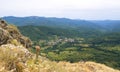 Liguria mountain range, Val d& x27;Aveto view - Santo Stefano d& x27;Aveto - Groppo Rosso Royalty Free Stock Photo