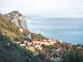 Ligurian coast landscape of Varigotti Royalty Free Stock Photo