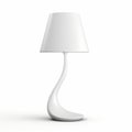 Liiria Lamp: Minimalistic Whiplash Curves On White Surface